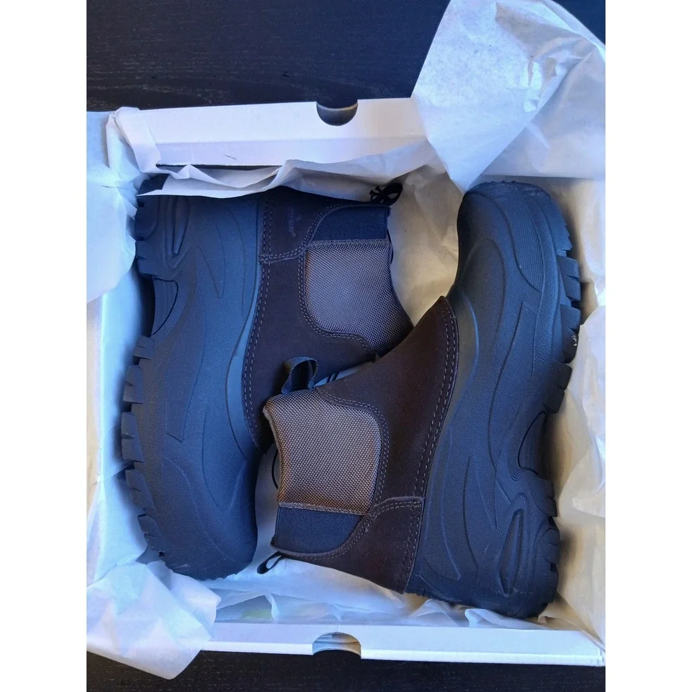 Staheekum Mens Yukon Ankle Boot Brown Insulated Waterproof Winter Snow Boots NEW